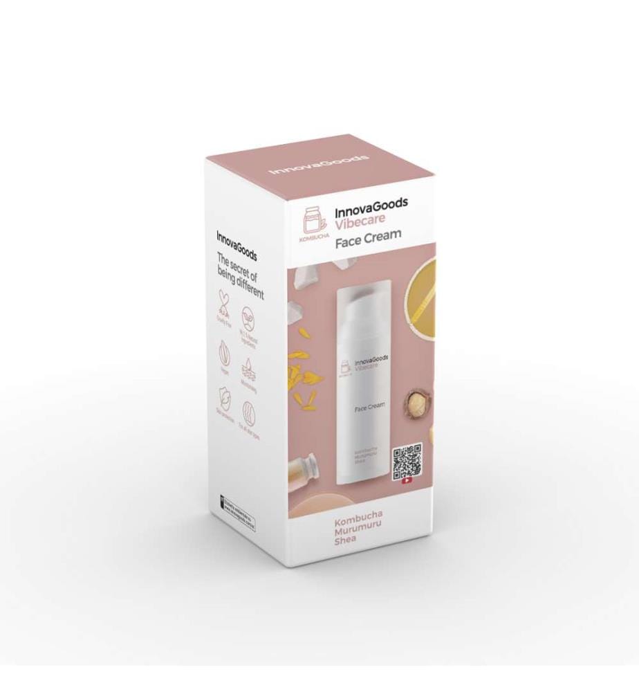 Hydrating Facial Cream Vibecare Kombucha 50 ml