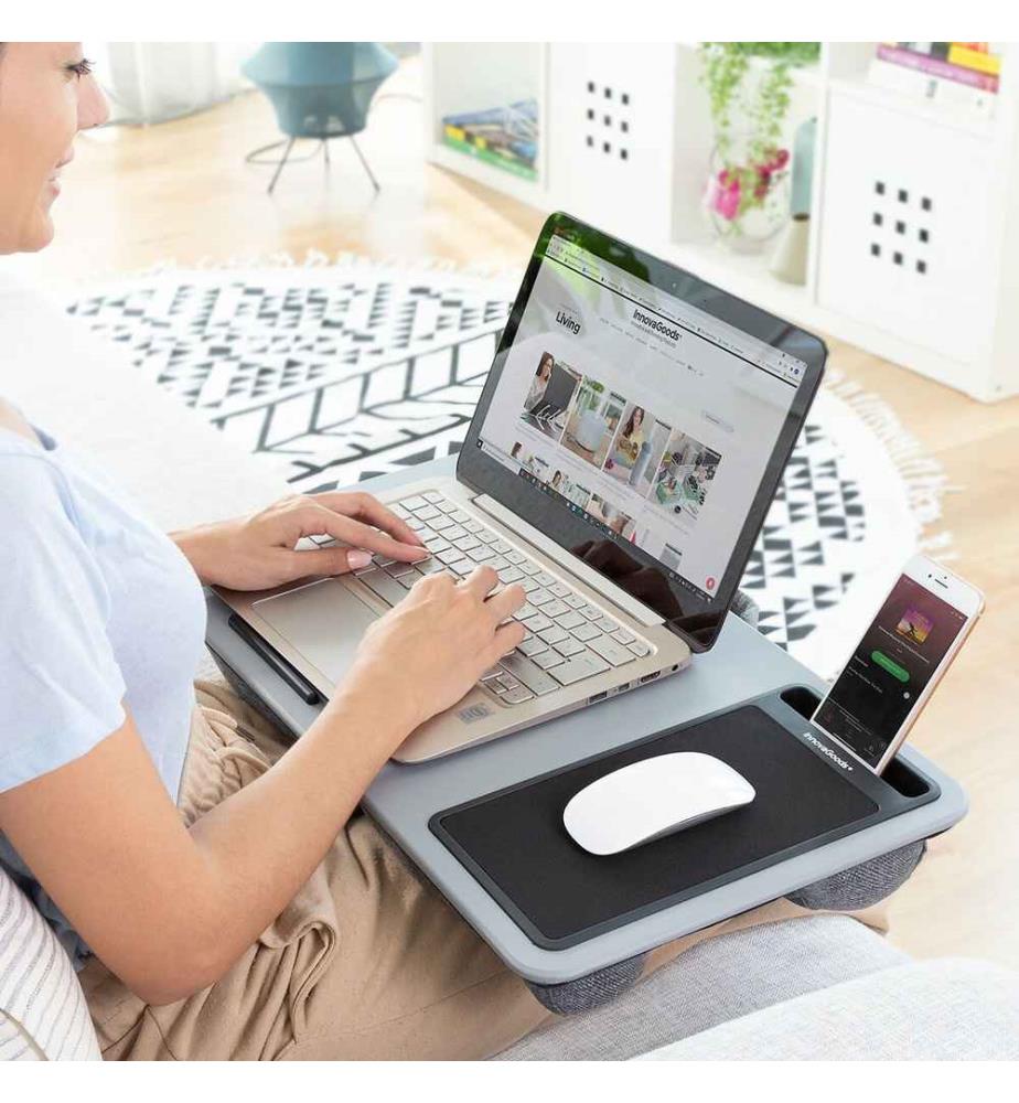 Bureau Portable d'Ordinateur avec Coussin XL Deskion