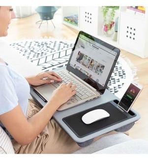 Bureau Portable d'Ordinateur avec Coussin XL Deskion