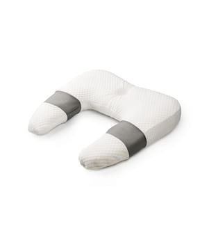 Coussin ergonomique multifonctions Ullow - Blanc et gris