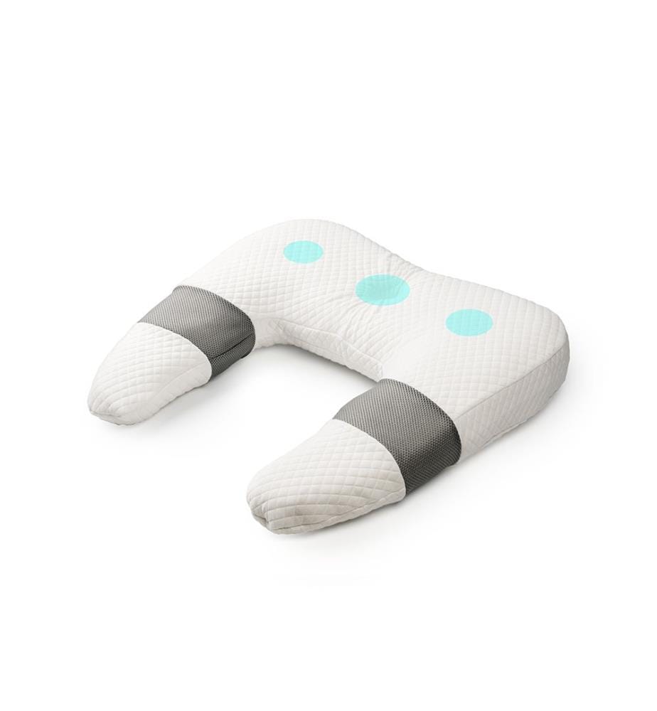 Coussin ergonomique multifonctions Ullow - Blanc et gris