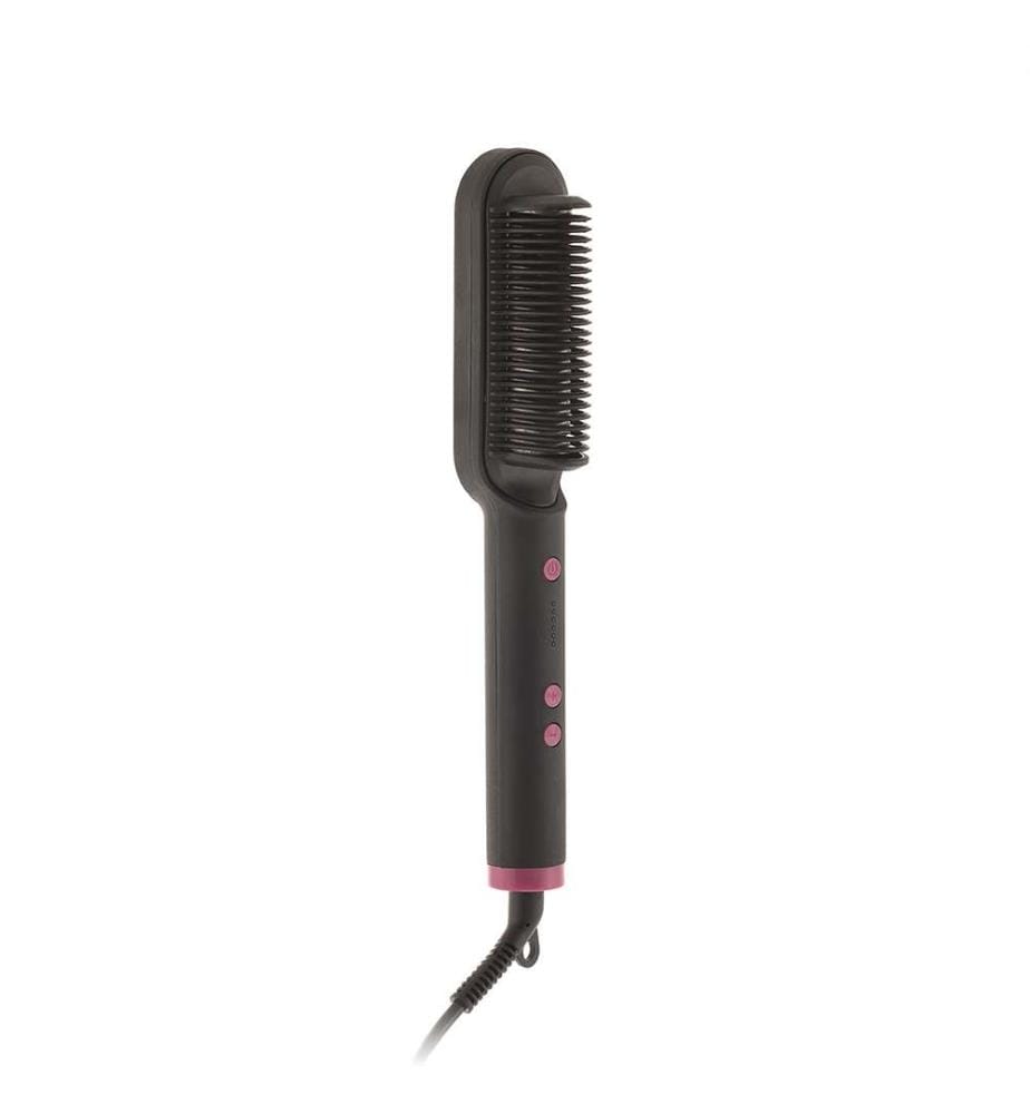Spazzola lisciante in ceramica Cestrus - Nero e fucsia