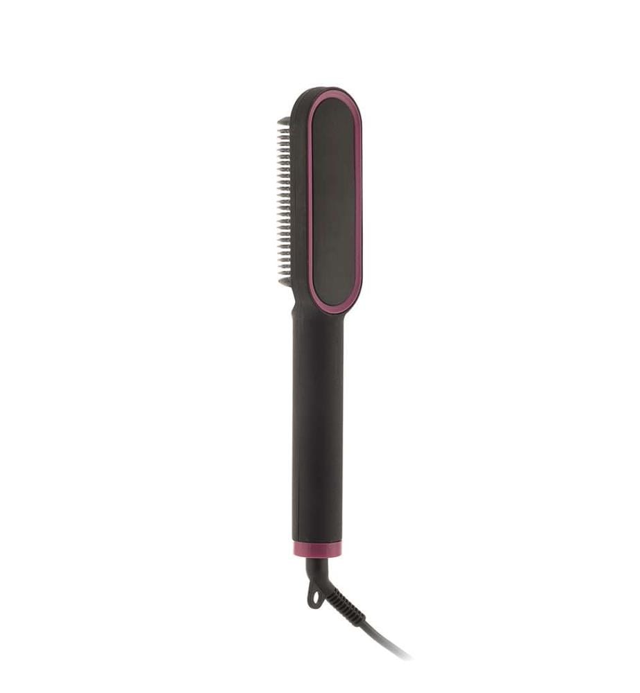 Spazzola lisciante in ceramica Cestrus - Nero e fucsia