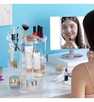 Rotierender Make-up Organizer Rolkup