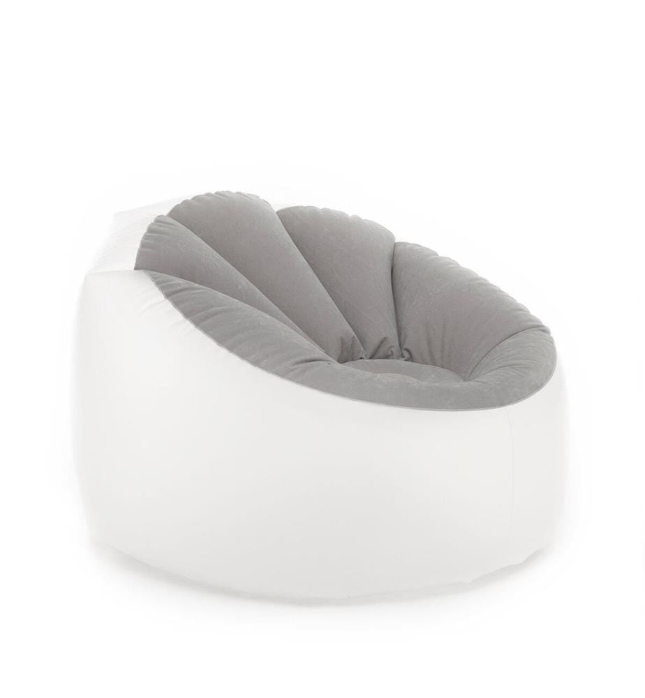 Chight Inflatable Chair with Multicolor LED and Remote Control - Grey and Transparent