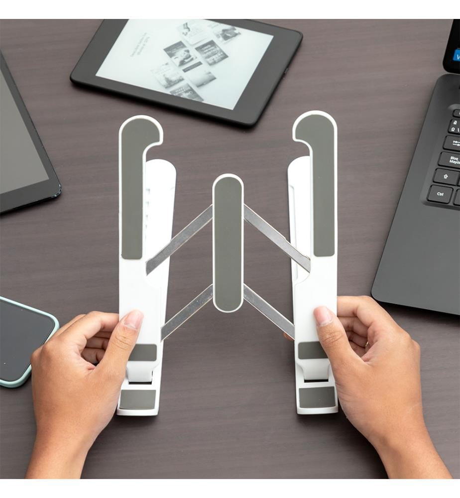 Foldable and adjustable laptop stand Flappot - White