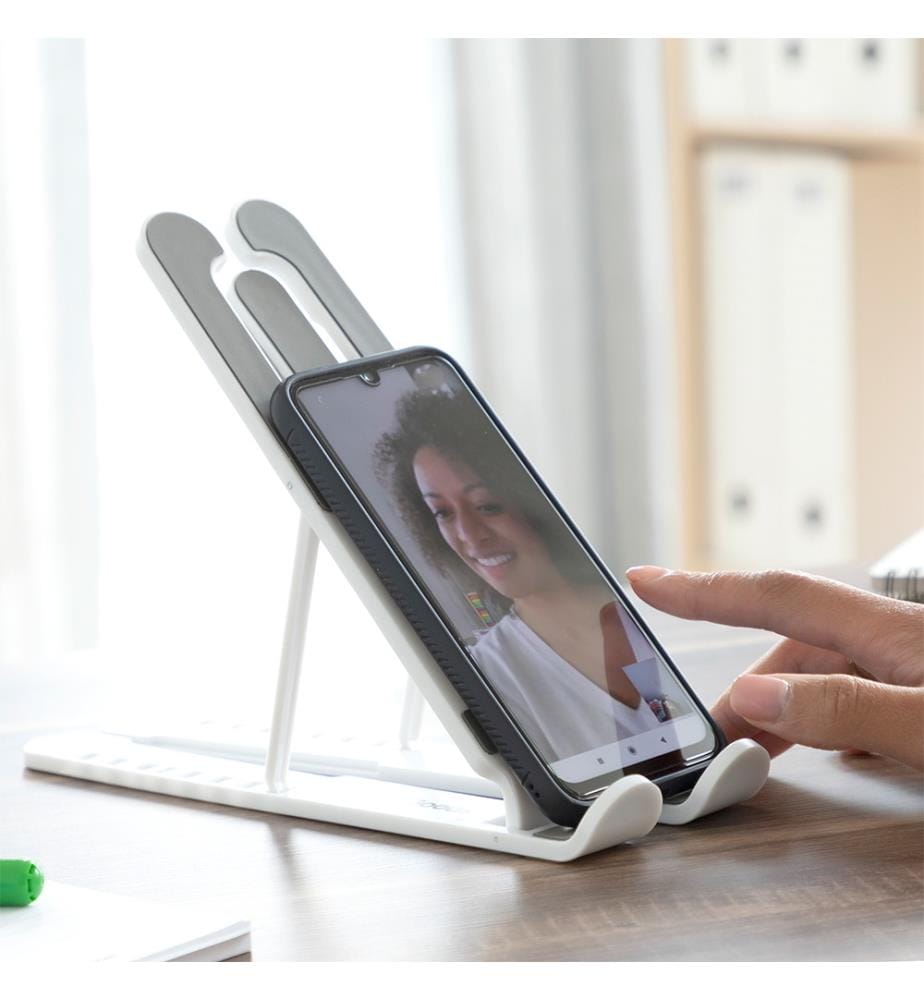 Foldable and adjustable laptop stand Flappot - White