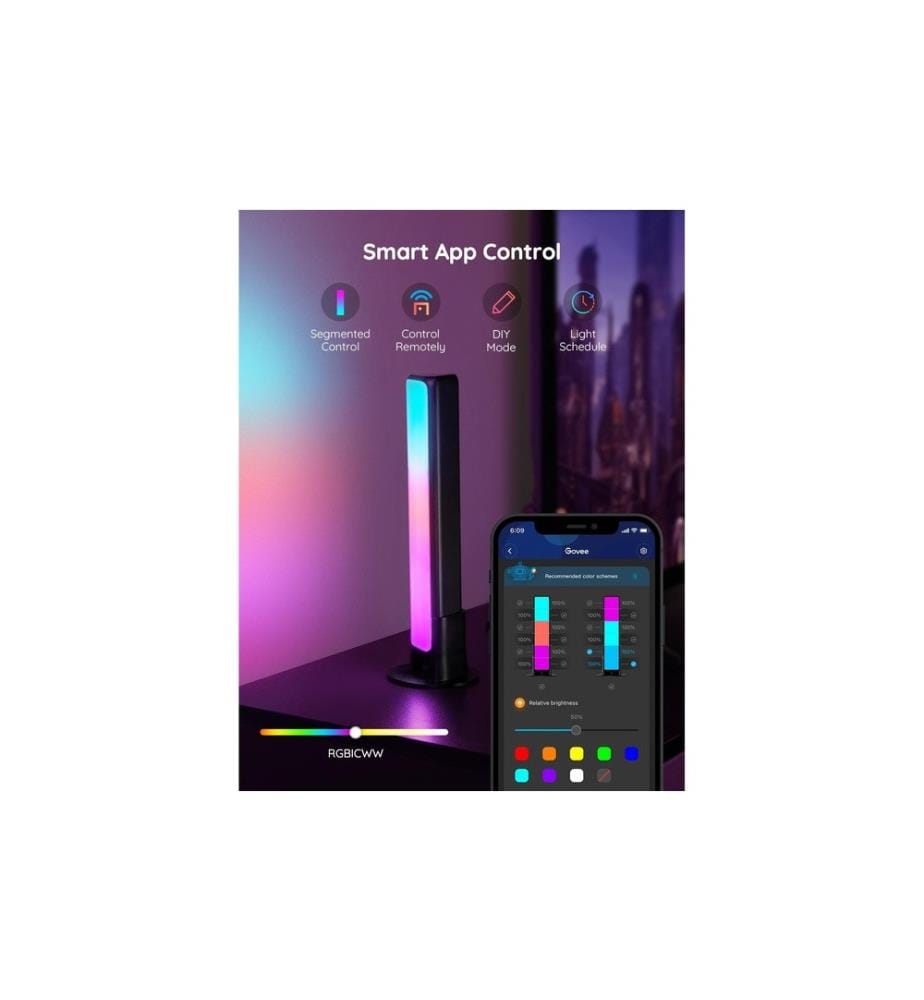 GOVEE - Rampe lumineuse Flow Plus, RGBICWW, WiFi + Bluetooth