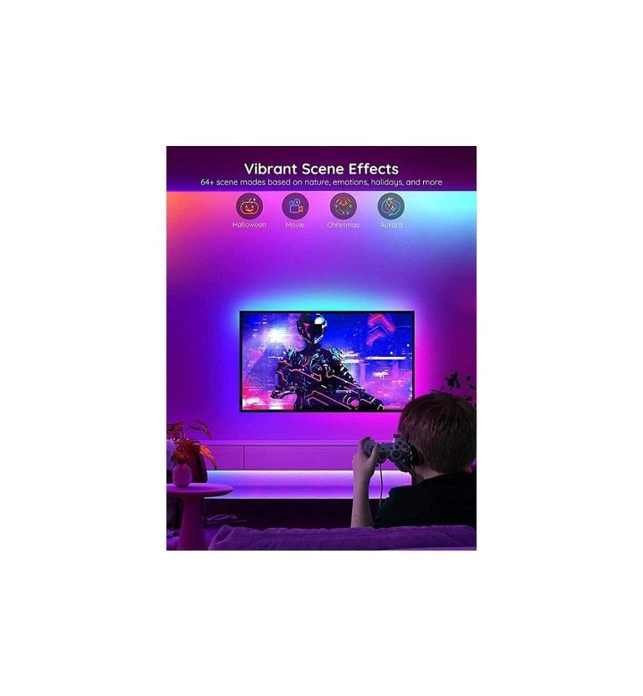 GOVEE - Bande LED Basic, 5 m, RGBIC, Wi-Fi + Bluetooth