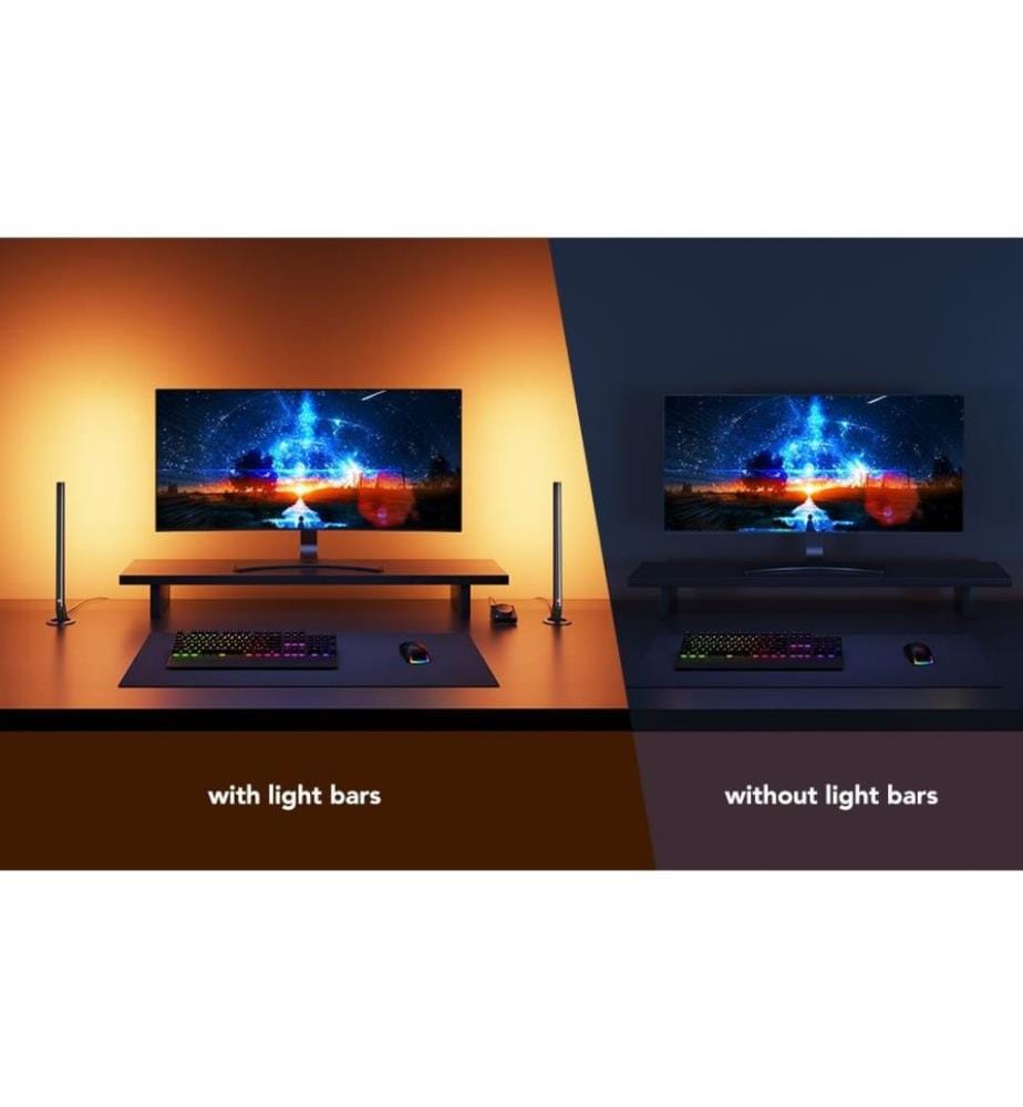 GOVEE - Gaming Lichtbalken mit Smart Controller, RGBIC, Wi-Fi + BT