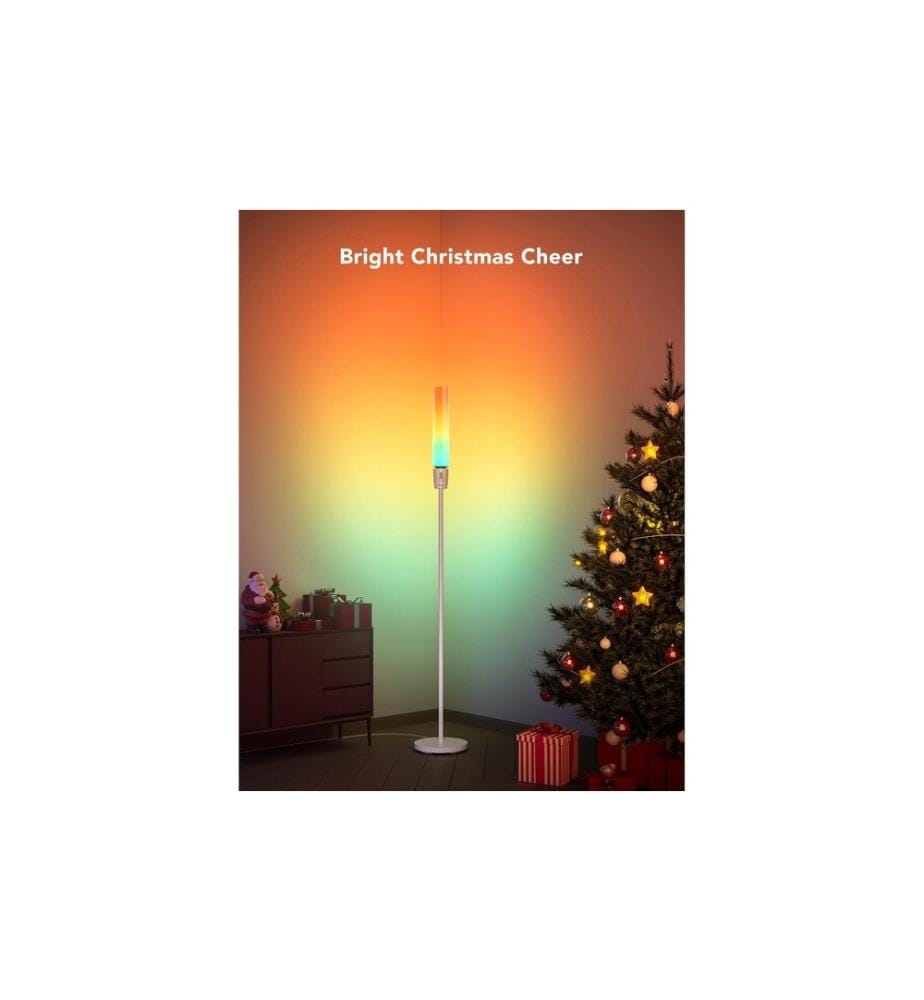 GOVEE - Lampe sur pied Cylindre RGBICW Blanc