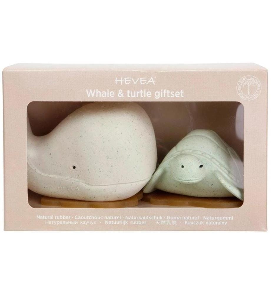 HEVEA - Jouet pour le bain Whale/Turtle