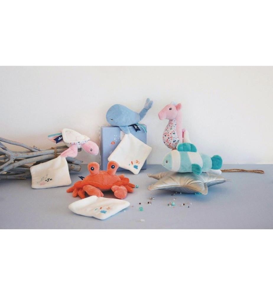DOUDOU ET COMPAGNIE - Geschenkset Schildkröte mit Schmusetuch 16cm