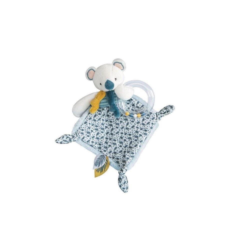 DOUDOU ET COMPAGNIE - Geschenkset Koala Rassel mit Schmusetuch 22 cm