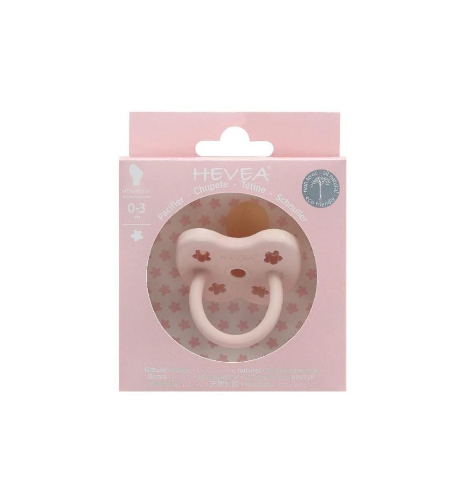 HEVEA - Nuggi Blume Orthodontic Naturkautschuk 0-3 Monate