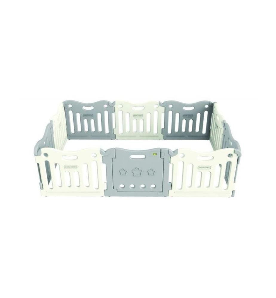 BABY CARE - Parc Gris mélangé 2.19 m x 1.47 m x 63 cm