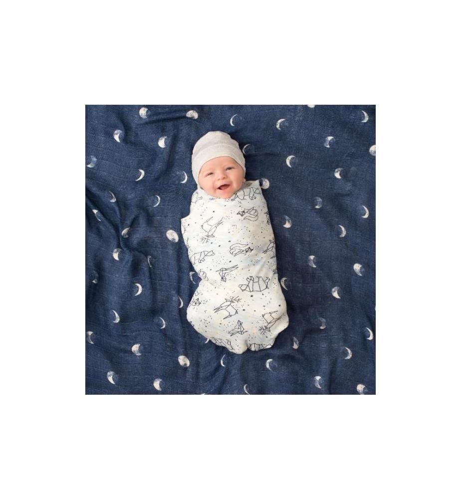 ADEN + ANAIS - Serviette en gaze Stargaze Set de 3 Silky soft 120 x 120 cm