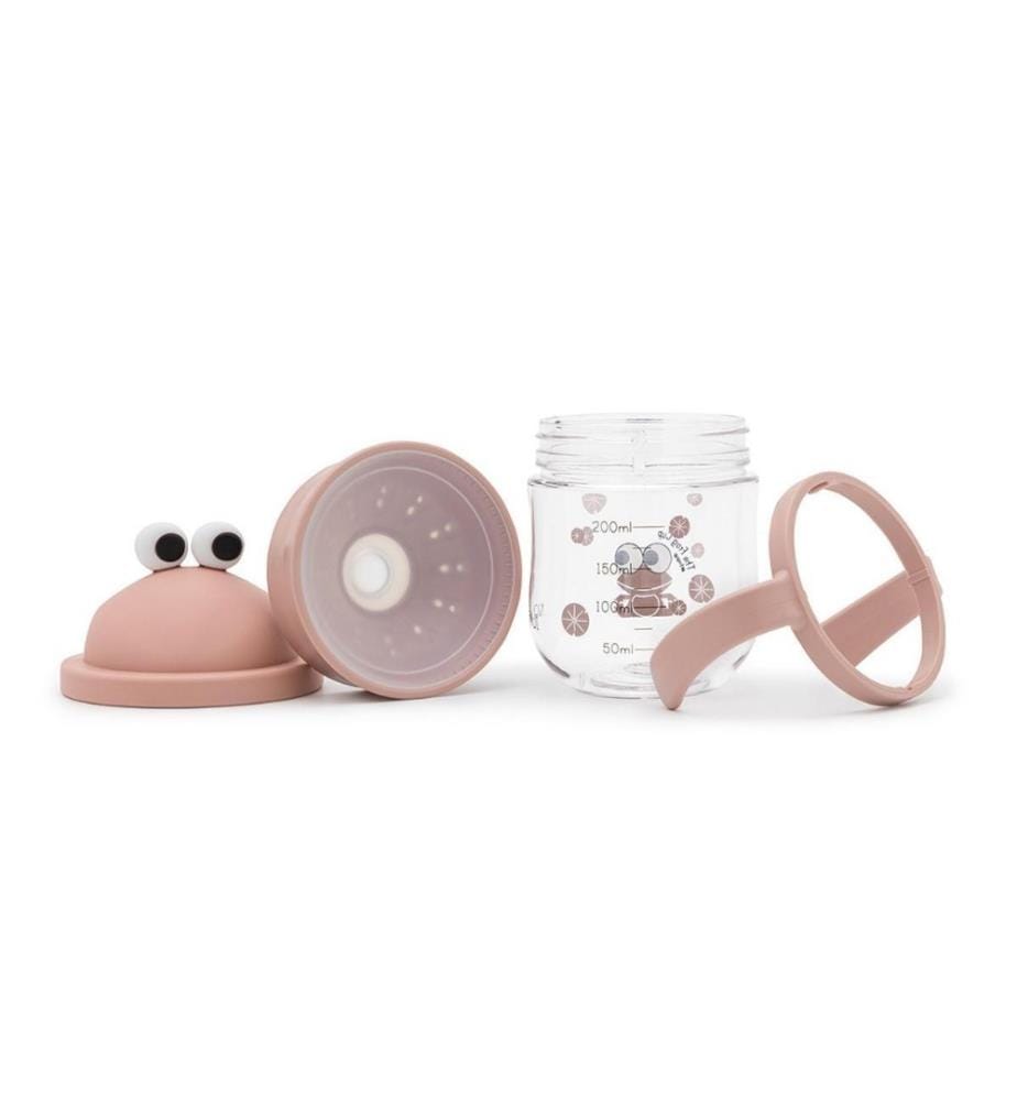 NOUI NOUI - Tasse à boire pour enfants The Frog Cup Rose 200 ml