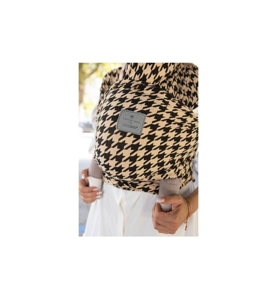 MANDUCA - Écharpe porte-bébé bellybutton Sling Pepita noir