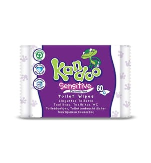 KANDOO - Lingettes humides Sensible 60 pièces
