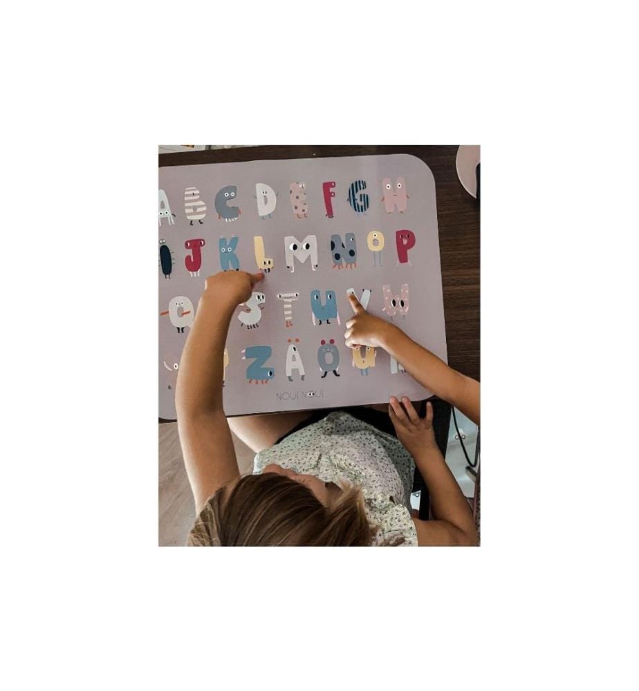 NOUI NOUI - Set de table pour enfants XL ABC Learning 55 x 45 cm
