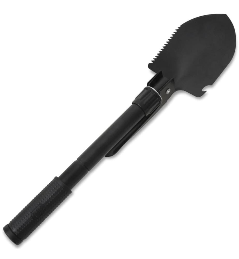 Klappspaten Karbonstahl Schwarz