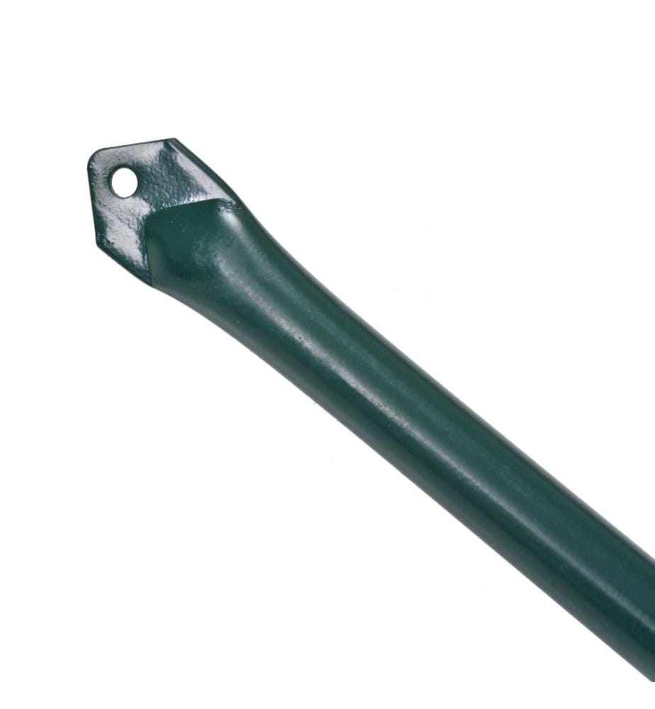 Pflanzstäbe 10 Stk. 1,5 m Metall Grün