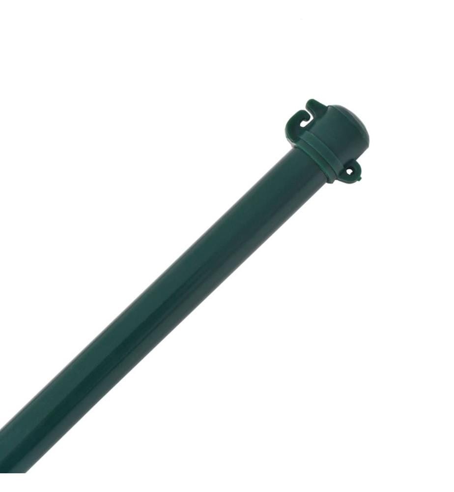 Pflanzstäbe 10 Stk. 1,5 m Metall Grün