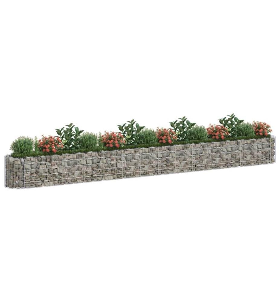 Lit surélevé à gabion Fer galvanisé 540x50x50 cm