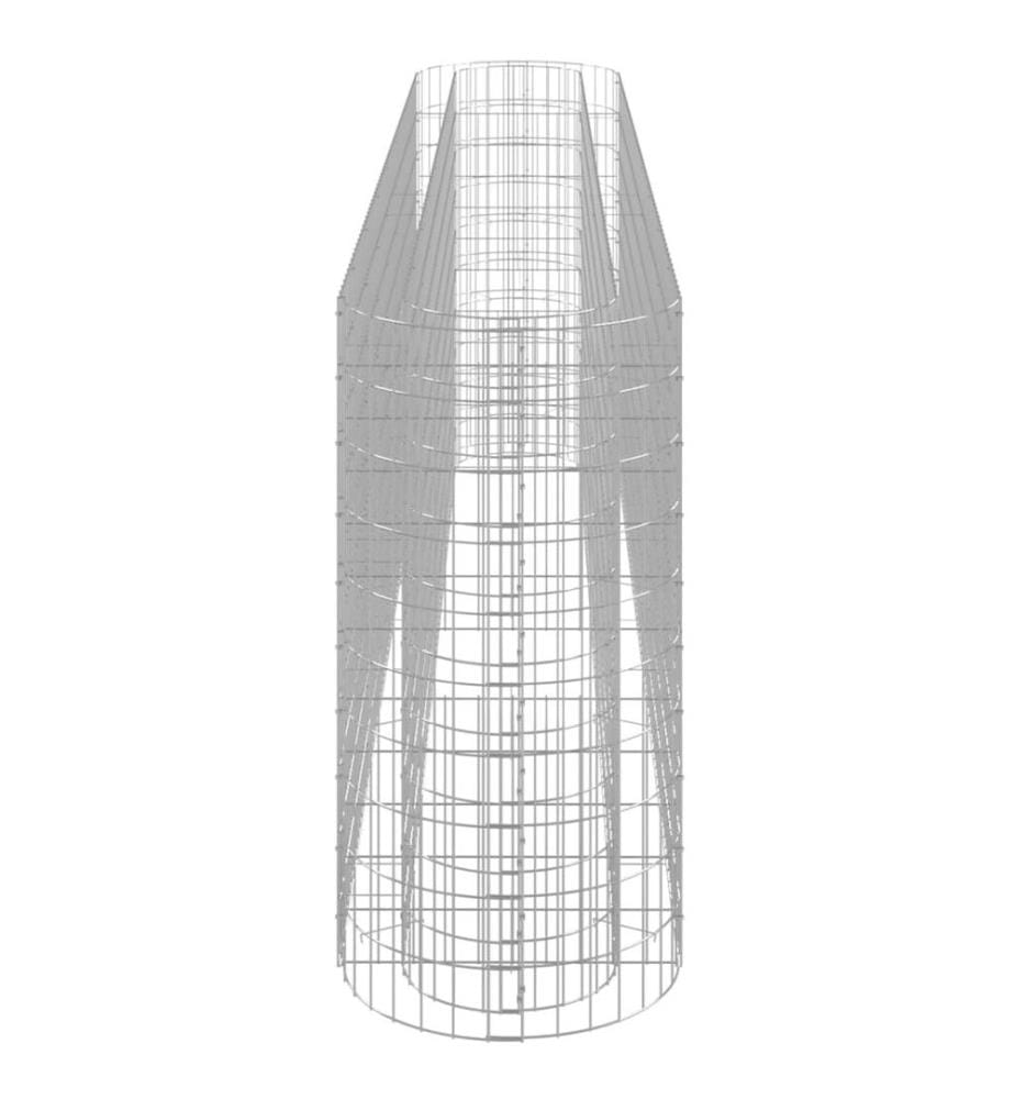 Lit surélevé à gabion Fer galvanisé 330x50x100 cm
