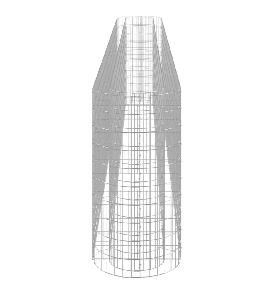Lit surélevé à gabion Fer galvanisé 470x50x100 cm