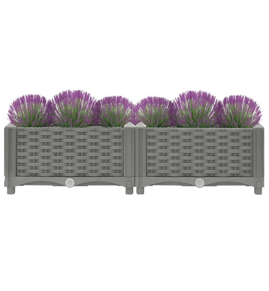 Hochbeet 80x40x23 cm Polypropylen