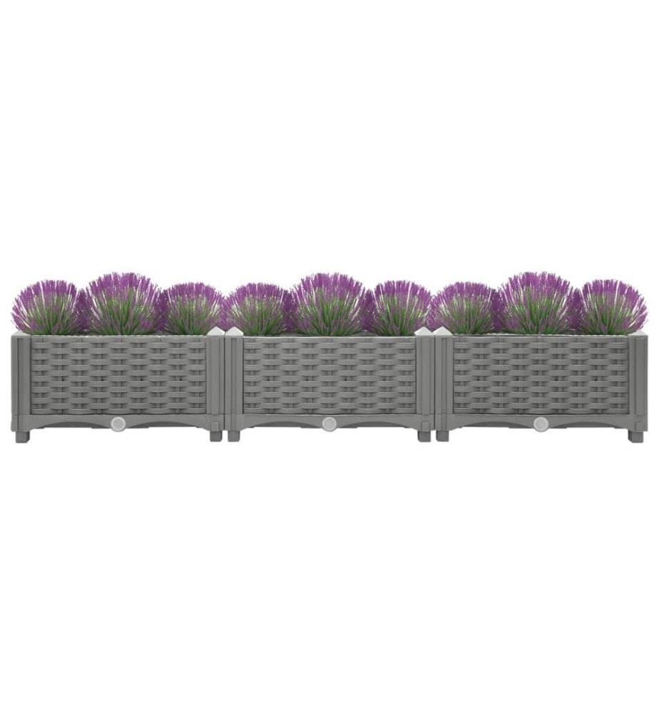 Hochbeet 120x40x23 cm Polypropylen