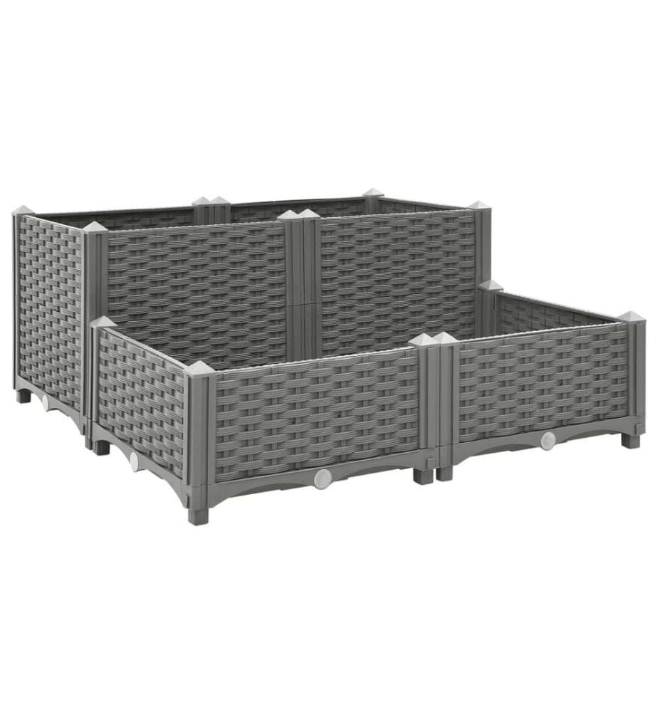 Hochbeet 80x80x38 cm Polypropylen