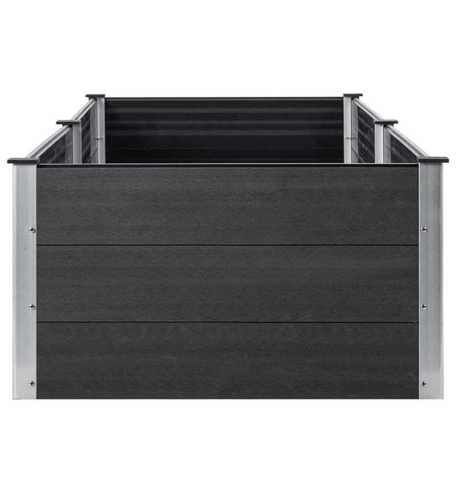 Garten-Hochbeet 200x100x54 cm WPC Grau