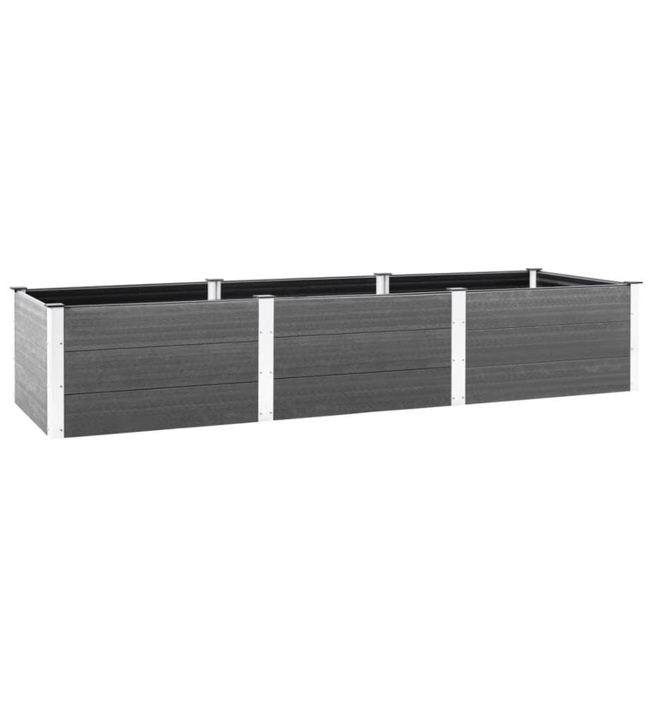 Hochbeet Grau 300x100x54 cm WPC