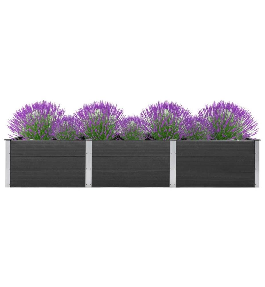 Hochbeet Grau 300x100x54 cm WPC
