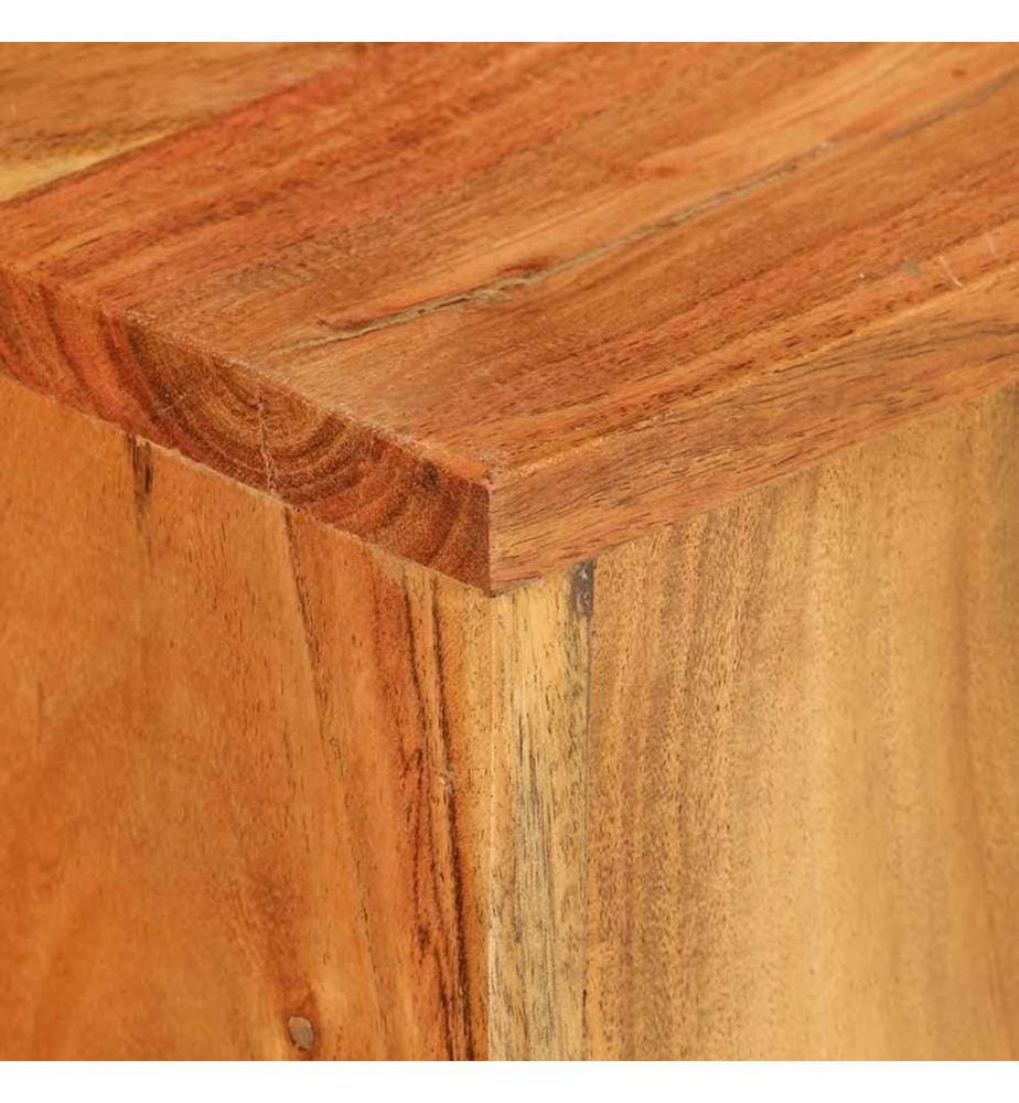 Supports pour plantes 2 pcs bois d'acacia massif