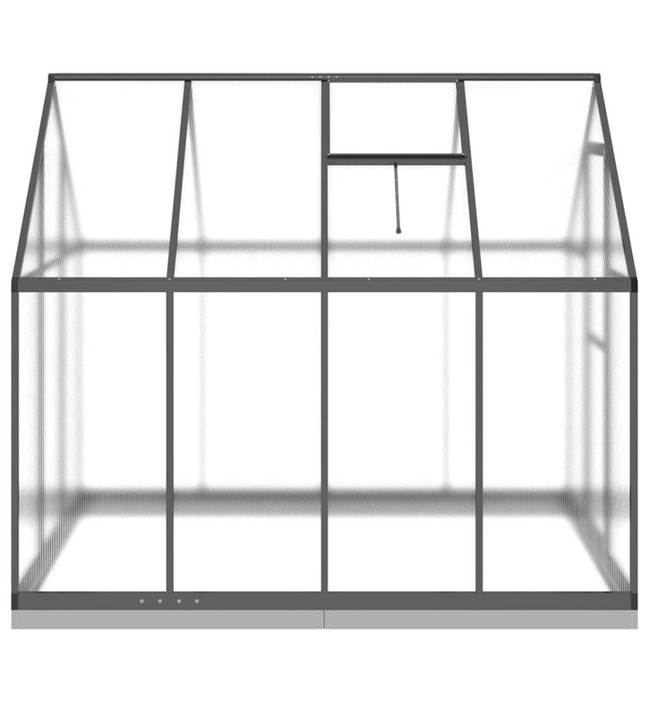 Serre avec cadre de base anthracite 224x169x202 cm aluminium