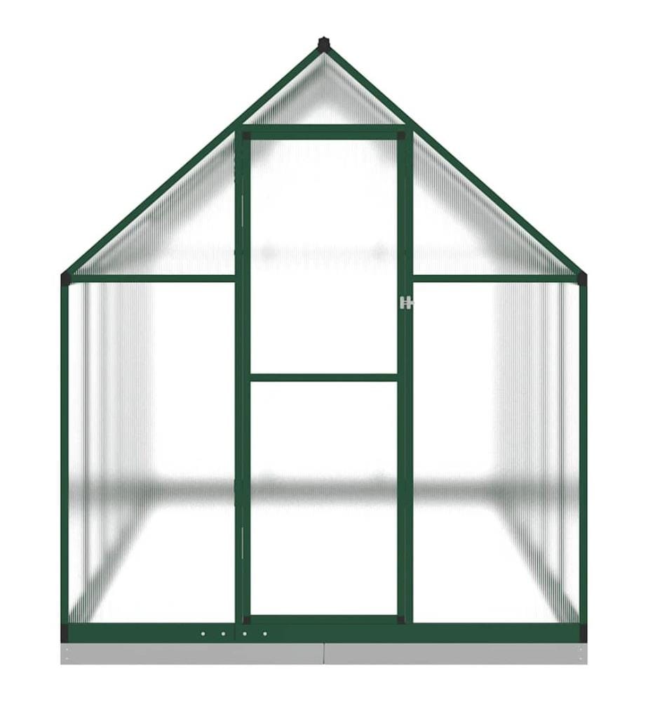 Serre avec cadre de base vert 334x169x202 cm aluminium