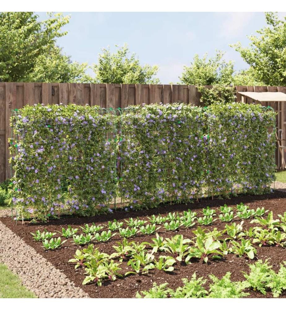 Treillis de jardin pour plantes grimpantes 3 pcs forme en U