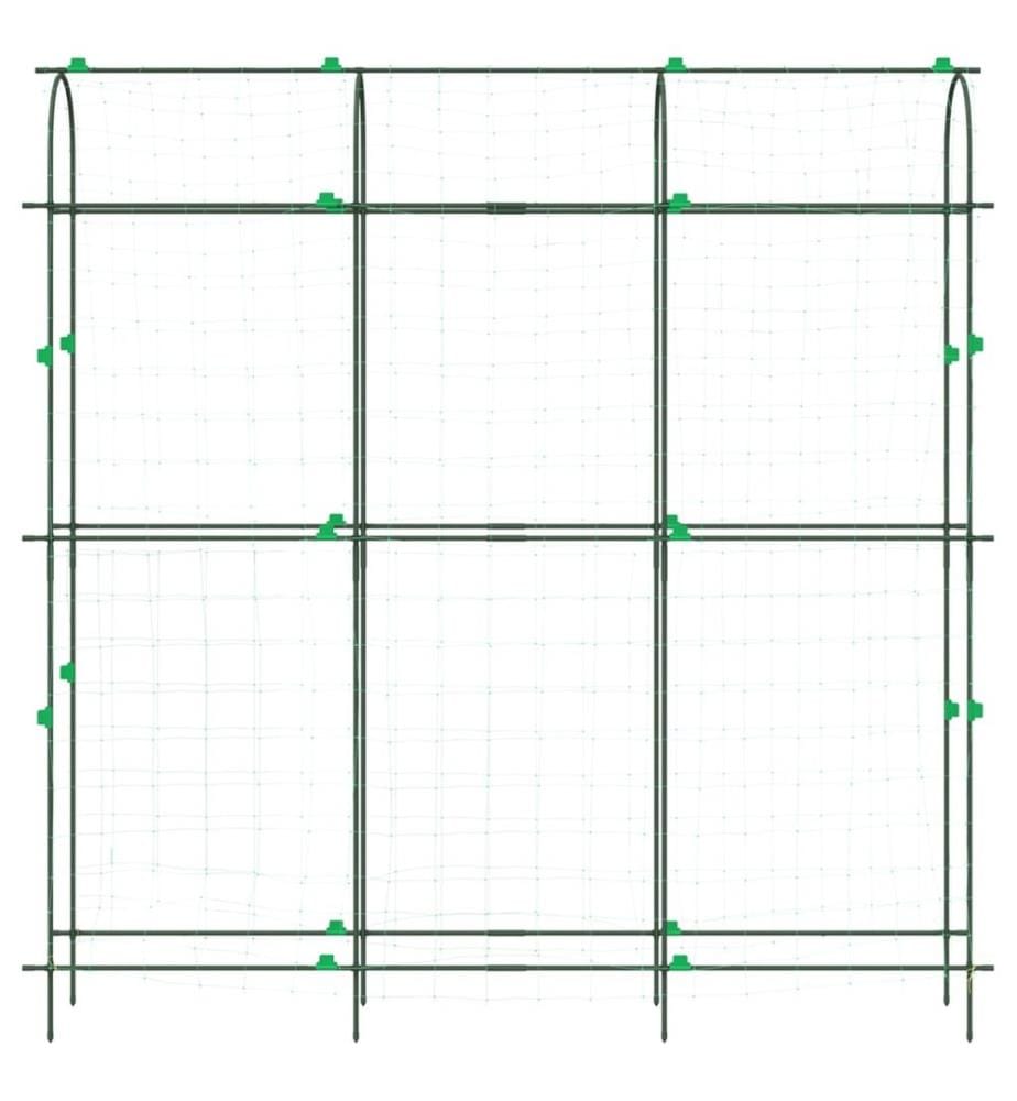 Treillis de jardin pour plantes grimpantes 3 pcs forme en U