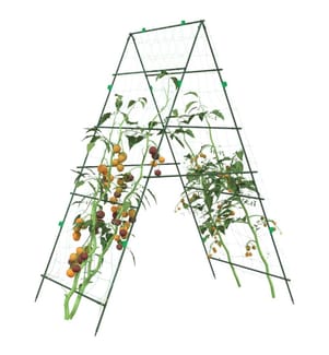 Treillis de jardin pour plantes grimpantes 4 pcs forme A acier