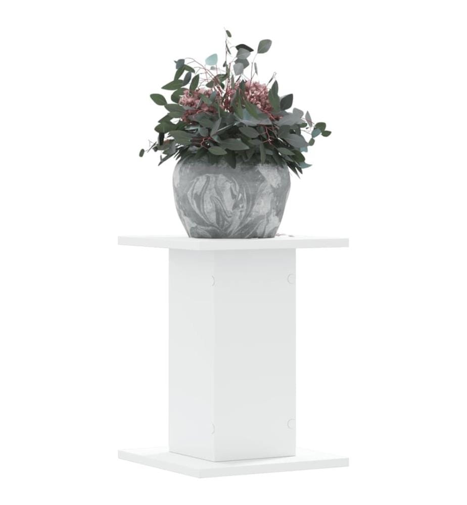 Supports pour plantes 2 pcs blanc 30x30x40 cm bois d'ingénierie