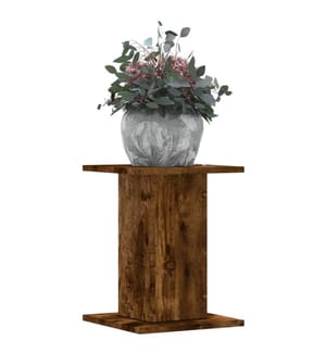 Supports pour plantes 2 pcs chêne fumé bois d'ingénierie