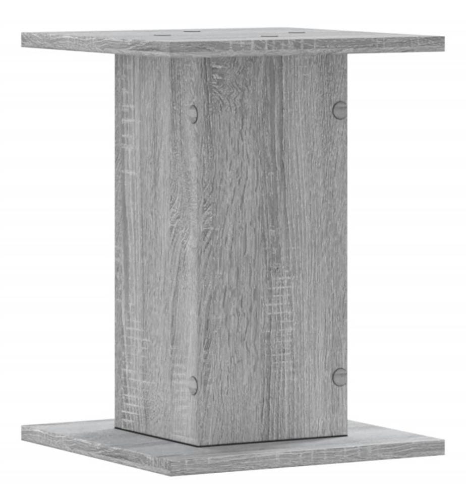 Pflanzenständer 2 Stk. Grau Sonoma 30x30x40 cm Holzwerkstoff