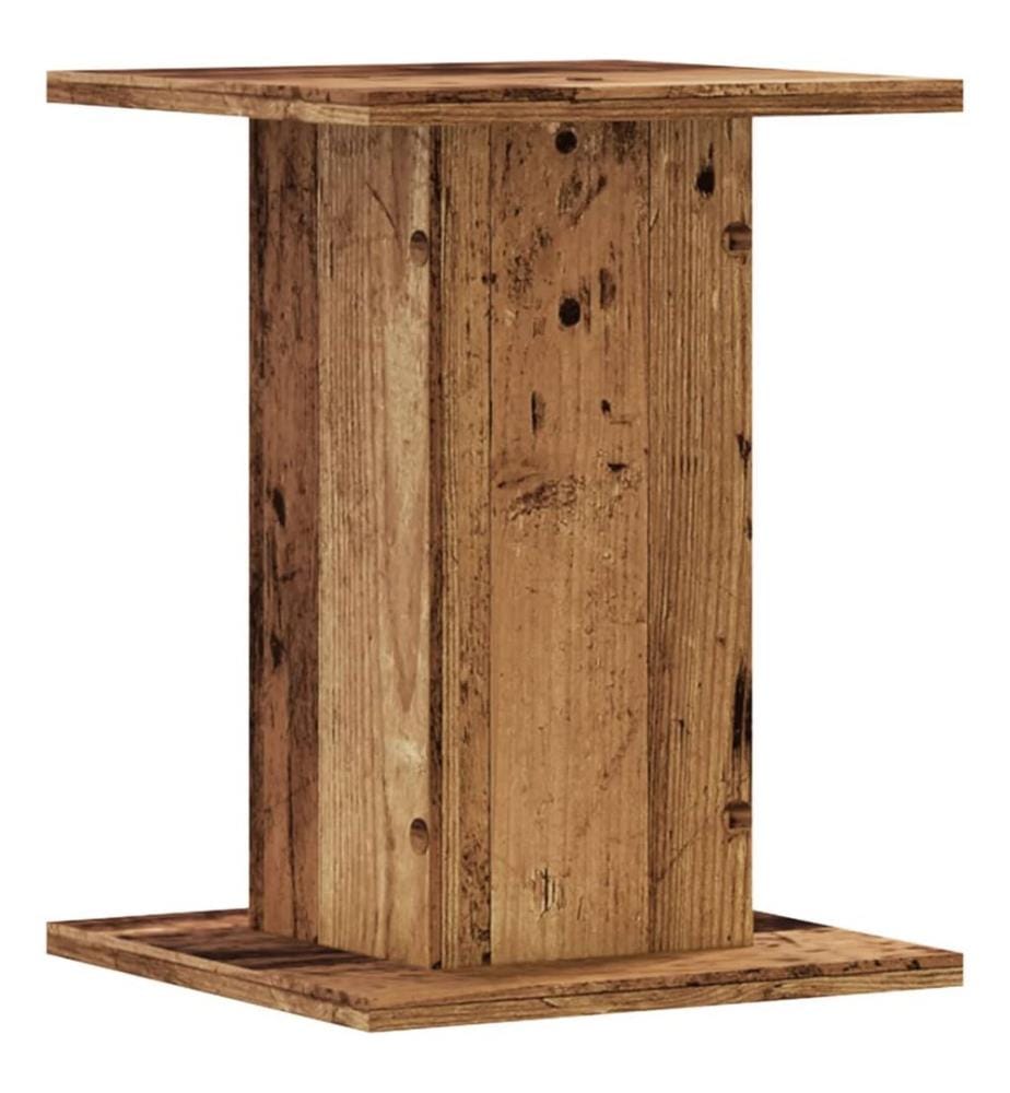 Supports pour plantes 2 pcs vieux bois bois d'ingénierie