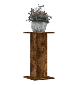 Supports pour plantes 2 pcs chêne fumé bois d'ingénierie