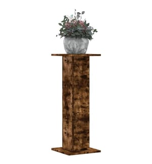 Pflanzenständer 2 Stk. Räuchereiche 30x30x80 cm Holzwerkstoff