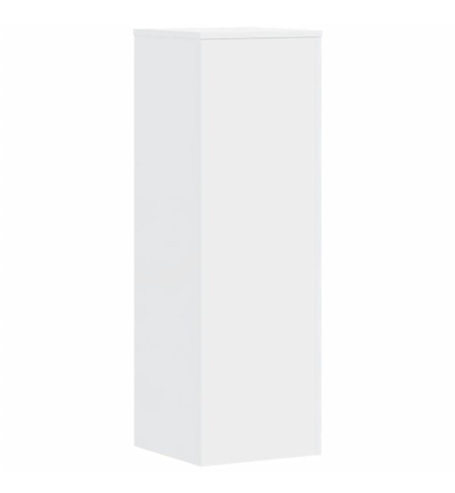 Supports pour plantes 2 pcs blanc 33x33x100cm bois d'ingénierie